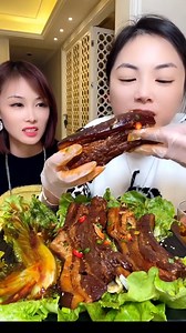 176K views · 1.9K reactions | Food ASMR - Yummy Eating shrimp fried - Pork Meat fried - Pork ball - salmon fish with sauce - Pork fat belly and Pork bone soup with family | Food ASMR | Facebook