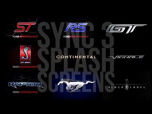 Ford/Lincoln SYNC3 Splash Screens