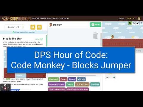 DPS Hour of Code - Code Monkey Blocks Jumper