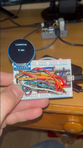 Voice to Text on an ESP32 ! INMP441 Mic, 1.28” TFT GC9A01 Screen, Super Fast Response Time!