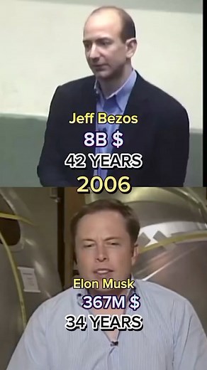 950K views · 9.7K reactions | Jeff Bezos vs Elon Musk over the years #elonmusk #jeffbezos #millionaire #networth #star #evolution | Net Worth | Facebook