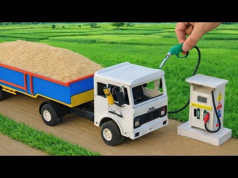 DIY Mini Truck Builds Strong Cement Bridge | Creative Engineering Construction Project