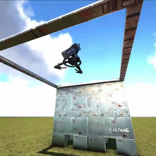 Floating Turrets on Giant Hatchframes | ARK