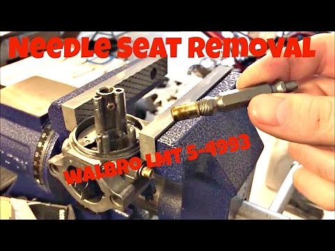 Walbro LMT Carburetor Needle Seat Removal How To