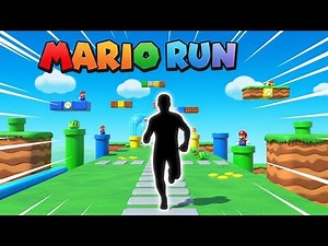 SUPER MARIO RUN 🍄 Immersive Interactive Warm-Up Game Level Up Parkour