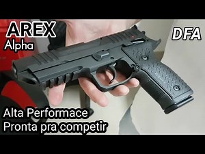 AREX Alpha, testando a pistola que vem de fábrica pronta p/ competição! 9mm