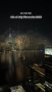 Happy 4th of July, hope everyone enjoyed the fireworks around NYC tonight no matter where you watched them! 🎆 📍 Fireworks from over the Hudson with a view of Manhattan skyline Macy’s fireworks in background #nycforfree #nyc #fireworks #4thofjuly #4thofjulyweekend | NYC for Free