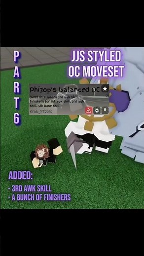 JJK OC moveset, part 6 #jjs #roblox #skillbuilding