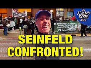 Seinfeld Called “GENOCIDE SUPPORTER” To His Face By Protesters!
