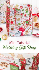 195K views · 2.2K reactions | Spread joy this holiday season with Tammy as she shows you how to make these adorable Holiday Gift Bags in this mini tutorial! Learn more: https://www.shabbyfabrics.com/free-downloads-and-video/750 | Shabby Fabrics | Facebook
