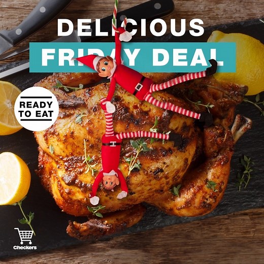 Low effort and big flavour – now that's our kind of Friday! Our whole grilled chicken is the perfect meal to end the week, get two for just R120 in-store now at #Checkers on a Friday. Ts & Cs apply. | Checkers