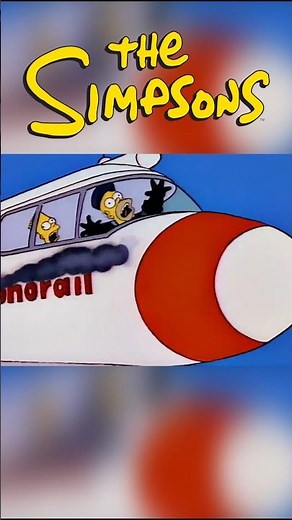 The Springfield Monorail 🚝 [The Simpsons] #simpsons #shorts