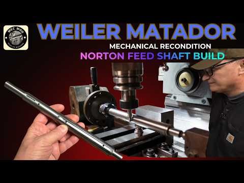 Weiler Matador Lathe – Machining the Norton transmission Shaft, Bearing Seat & Keyway groove, Part 8