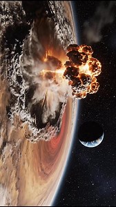 An asteroid ☄️ tried to hit earth but once again Jupiter saved us and impact was on Jupiter #space #galaxy #StarsEverywhere #NASA #fblifestyle | Universe Wonders