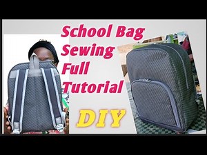 DIY School Backpack Tutorial: Sew Your Own Bag (Step-by-Step) Tutorial //howtosew I backtoschool