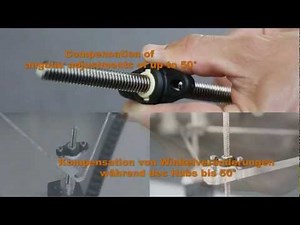 drylin® spherical lead screw nut