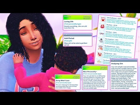 NEW PERSONALITY SYSTEM😍 // SLICE OF LIFE MOD UPDATE | THE SIMS 4