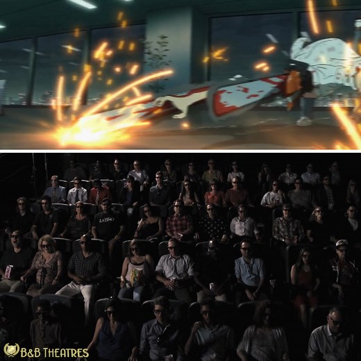 NOW PLAYING! Experience Chainsaw Man – The Movie: Reze Arc in MX4D at B&B Theatres THIS WEEKEND! Get tickets NOW! 👉 https://bit.ly/3IXoqKf 🎥With MX4D, you actually FEEL the on-screen action from the built-in motion & effects in the seats & theatre around you! Effects vary by film! #BBTheatres #MX4D #ChainsawManMovie *Available at select locations | B&B Theatres Tulsa Starworld 20