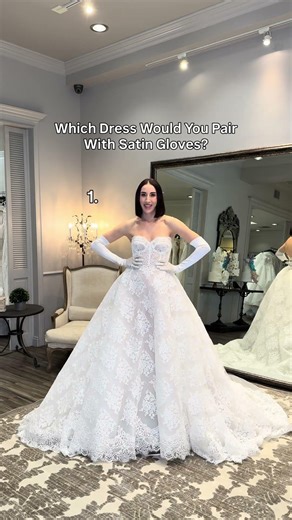 Which Dress Would You Pair With Satin Gloves - Hope by Zuhair Murad or NF103 by Nicole + Felicia?