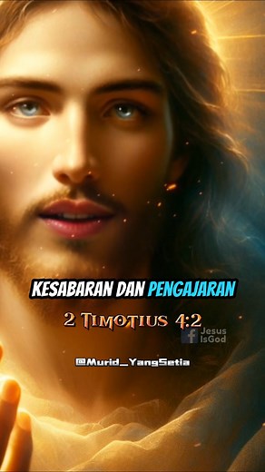 2 Timotius 4:2 #Iman #yesusbaik #Inspirasi #Yesuspenolongku #ayatalkitab #kabarbaik #renunganharian #motivasihidup #semuaorang #PerjalananRohani #rohanikristen #kristenindonesia | Jesus is GOD