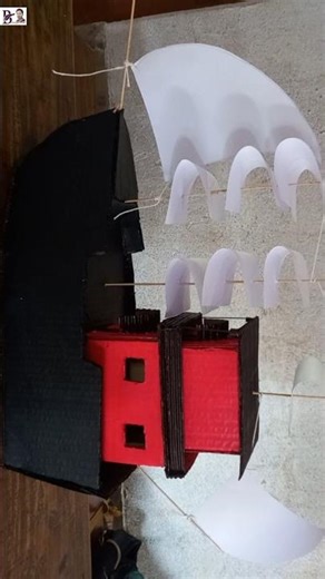 Ship Paper Craft Idea #craft #project #viral #shorts