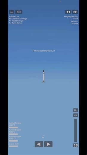 Falcon heavy Booster landing #spacex #nasa #Shorts