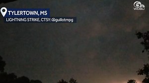 INCREDIBLE VIDEO: Check out this lightning bolt caught on camera in Tylertown, MS last night! ⚡⚡ | WDSU News