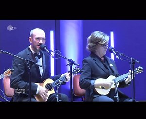 The German television ZDF Mittagsmagazin came to film some of our show recently in Berlin! ☺️ | The Ukulele Orchestra of Great Britain (Official)