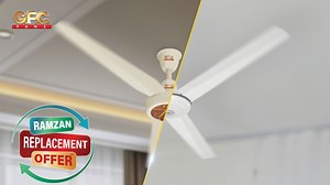 This Ramzan, GFC brings you an incredible opportunity to upgrade your old fan and switch to energy-efficient cooling! Simply bring your old fan to any GFC authorized dealer and take home a brand-new GFC 30 Watts Inverter Fan. It is designed with brushless technology to save up to 70% energy. So, what are you waiting for? #GFC #RamzanReplacementOffer #PakistanioApnaPankhaBadlo #BehtreenPayYaqeen #InverterFan | GFC Fans