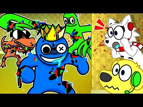 CORRUPTED RAINBOW FRIENDS in the BACKROOMS!! Roblox Escape the Backrooms