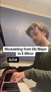 Modulating from Db Major to E Minor (Improv)