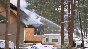 Crews battle structure fire near Blue Mountain in Missoula Co.