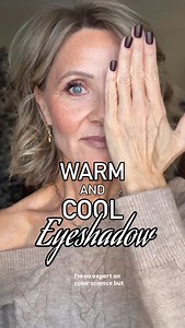 Warm vs cool eyeshadow is not just a color preference. It’s about how color interacts with your skin and eyes. Here are a few easy ways to tell where you lean: • Cool tones You tend to look better in silver jewelry Veins read more blue or purple You flush pink or rosy Mauves, taupes, plums, and soft grays feel natural on you • Warm tones Gold jewelry looks best Veins lean green You tan easily or have a golden or peach cast Bronze, copper, peach, and warm browns light you up • Neutral You can wea