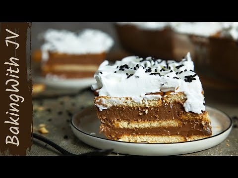 Μαμαδίστικο Γλυκό Ψυγείου με μπισκότα! 👌(Θεϊκή Συνταγή )