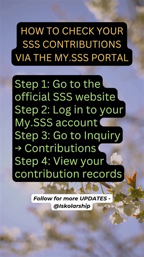 Check Your SSS Contribution Online #iskolarshipupdates #reelsviralシfb #SSS #SSSContribution #SocialSecurity | Iskolarship Updates