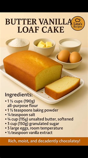 126K views · 931 reactions |  Butter Vanilla Loaf Cake Recipe...