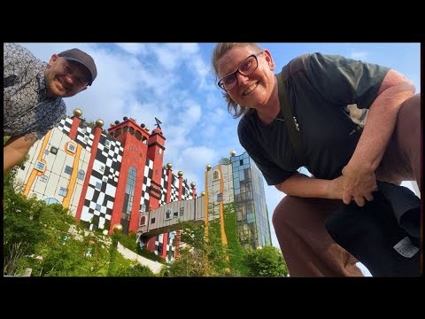 Ep 112 Japan - Stepping Sideways in Osaka | Hundertwasser architecture, Hanshin Tigers, fab food