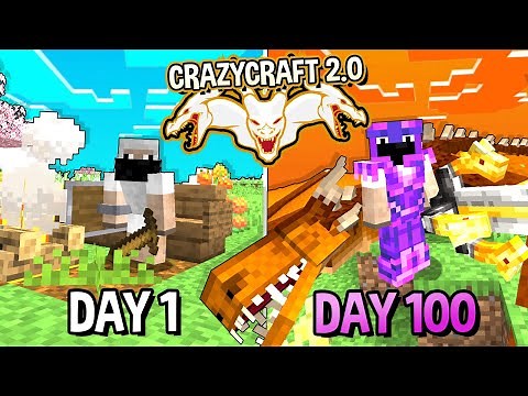 I Survived 100 Days in Crazy Craft Updated 2.0