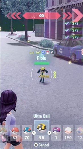 Finally got a shiny Riolu!! #shinypokemon #pokemon #pokemonlegendsza #shinyhunting