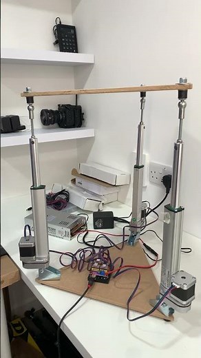 3DOF Stewart Platform (DIY, with Stepper Motor Actuators)