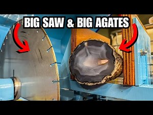 Massive 20" Saw Cuts HUGE Agates!
