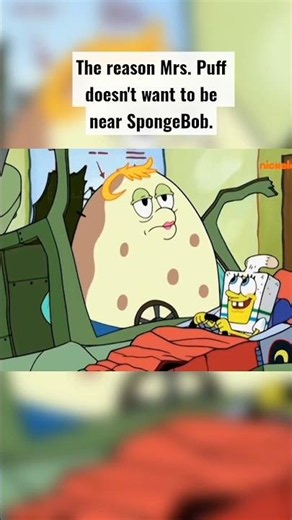 The reason Mrs.Puff doesn't want to be near SpongeBob.#shortvideo #spongebobsquarepants #cartoon