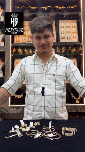 Heritage Silver Chikkamagaluru | Silver gold plated close-setting bangles,studs,rings #silver #goldplated #jewellery #jewelryaddict #bangles now available @heritage_silver925 | Instagram