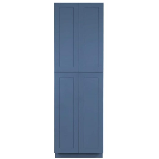 LIFEART CABINETRY Lancaster Blue Plywood Shaker Stock Assembled Tall Pantry Kitchen Cabinet 30 in. W x 90 in. D H x 27 in. D ALB-PC3090 - The Home Depot