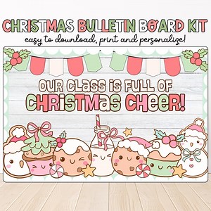Christmas Bulletin Board Kit: Editable Winter Classroom Decor (digital Download) - Etsy Canada
