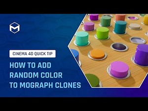 #C4DQuickTip 89: How to add random color to MoGraph clones in Cinema 4D