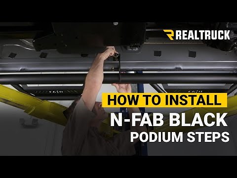 How to Install N-Fab Textured Black Cab Length Podium Steps on a 2020 Ram 2500