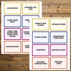 Task Cards For Homeschool Moms, Canva editable and printable