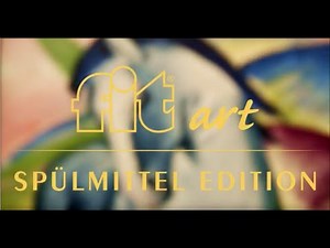 fit art Spülmittel-Edition - Franz Marc - Das Blaue Pferd I