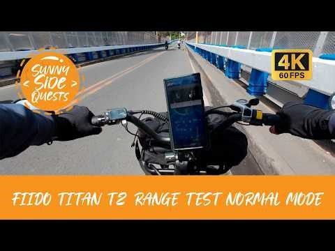 [4K60] Fiido T2 Range Test (Normal mode, no throttle)